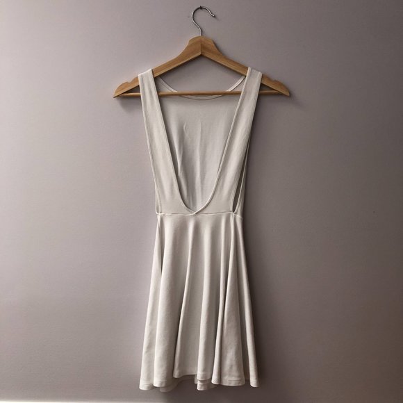American Apparel white backless skater dress (XS) - Picture 2 of 3